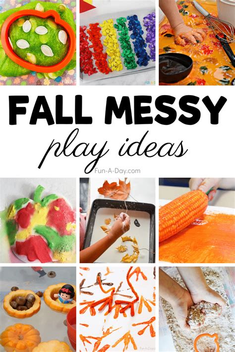 Fantastic Fall Messy Play Ideas For Kids Fun A Day