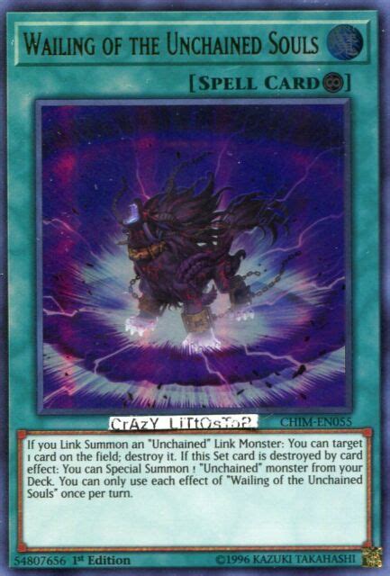 YUGIOH WAILING OF THE UNCHAINED SOULS 1ST ULTRA RARE MINT CHIM EN055