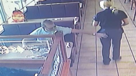 Restaurant Customer Caught On Cctv Slapping Waitress On Backside While