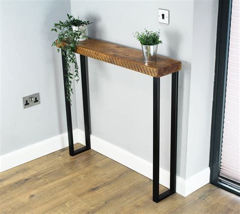 Console Table Narrow 20cm Deep Handcrafted Home Side Table Etsy