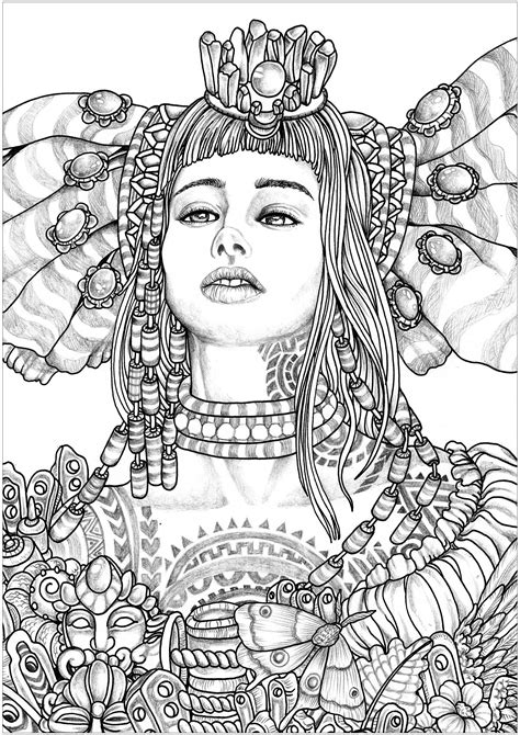 Woman Coloring Pages For Adults