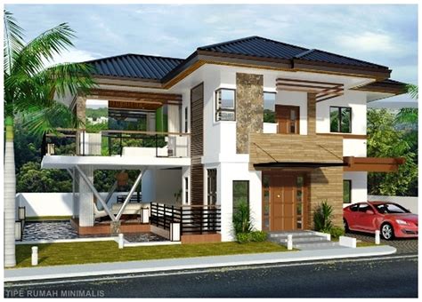 Deretan desain rumah minimalis 2 lantai 6×12. home design interior singapore: Rumah 2 Lantai Dengan Batu ...