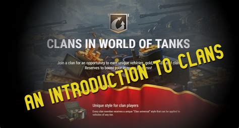 An Introduction To Clans In World Of Tanks Bananatic