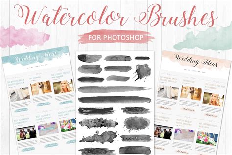 30 Free Watercolor Photoshop Brush Sets