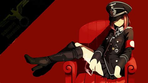 1440x2960 Military Anime Girl Uniform Military Uniform Girl Anime Hd