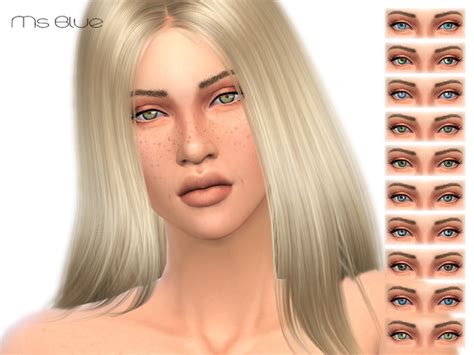 Unique Eyes V1 By Ms Blue Sims 4 Eyes