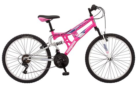 Mongoose Exlipse Full Dual Suspension Mountain Bike For Kids Featuring