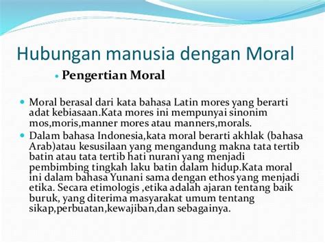 Nilai Moral Adalah Pengertian Moral Menurut Para Ahli Dan Secara Umum