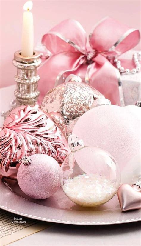 White and pink christmas decorations. 27 Glam Pink Christmas Décor Ideas - Shelterness