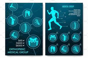 Medical Infographic With Orthopedic Anatomy Charts Illustrations