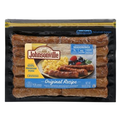 Johnsonville Fully Cooked Original Sausage Links 12 Ct 96 Oz Shipt