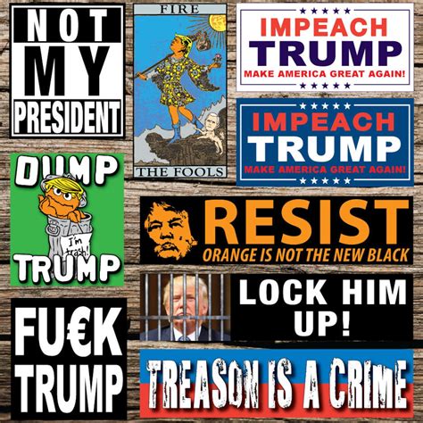 Resist Lock Him Up Anti Trump Bumper Stickers Etsy