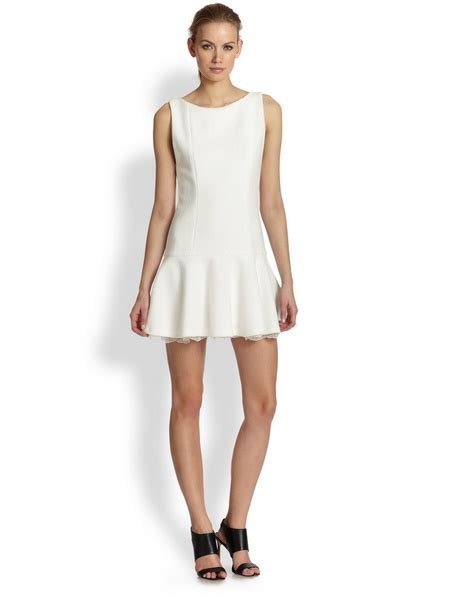 Drop Waist White Dress