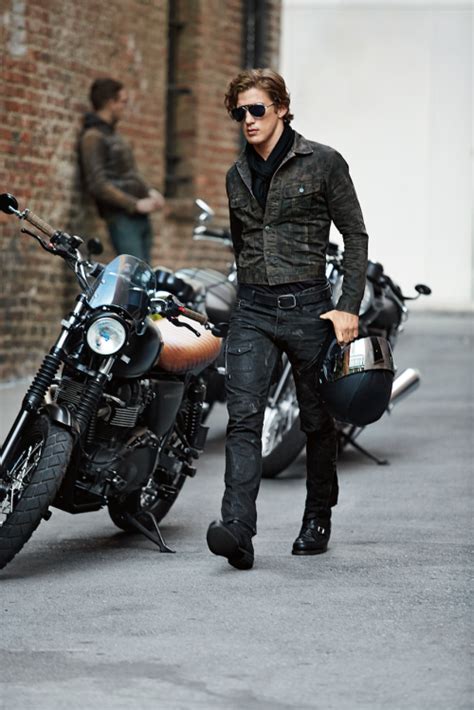 Ralphlauren Mens Biker Style Motorcycle Fashion Men Biker Jacket Men