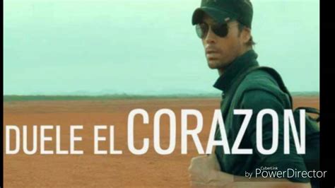 Enrique Iglesias Duele El Corazon Letra Youtube