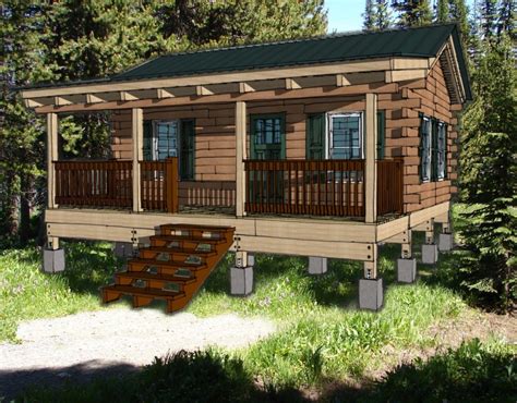 Hunting Cabin Kit Log Cabin Plan