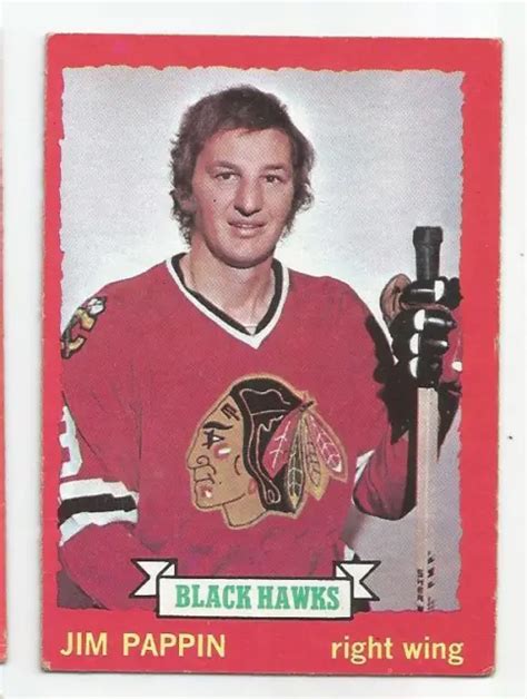 1973 74 Opc 112 Jim Pappin Chicago Black Hawks O Pee Chee 173 Picclick
