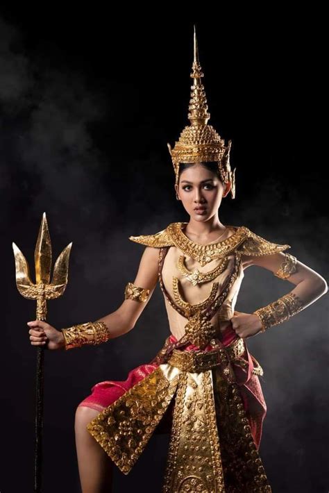 Cambodia Beauty Queen In Her Traditional Costume Amazing Cambodia