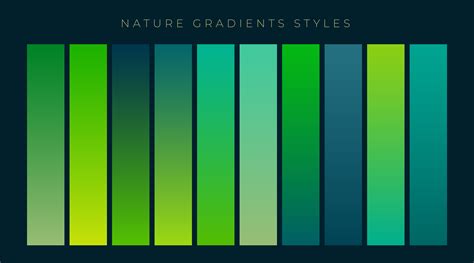 Set Of Fresh Green Gradients Background Download Free Vector Art