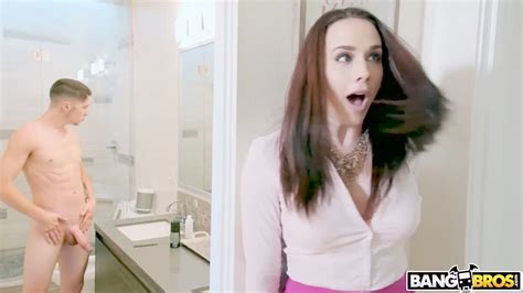 Bangbros Step Mother Chanel Preston Catches Son Jerking Off In Bathroom Anybunny Com