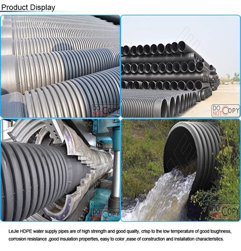 24 Inch Flexible Corrugated Drain Pipe For Hdpe Drainage