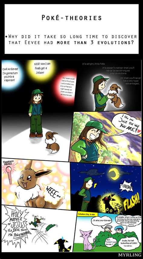 Pokemon Theories Eevee Evolutions By Myrling On Deviantart