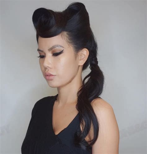 15 Hq Pictures Black Hair Pin Up Hairstyles Black Hair Pin Ups