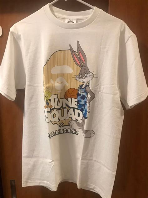 Bape Bape Space Jam Bugs Bunny Shirt Grailed