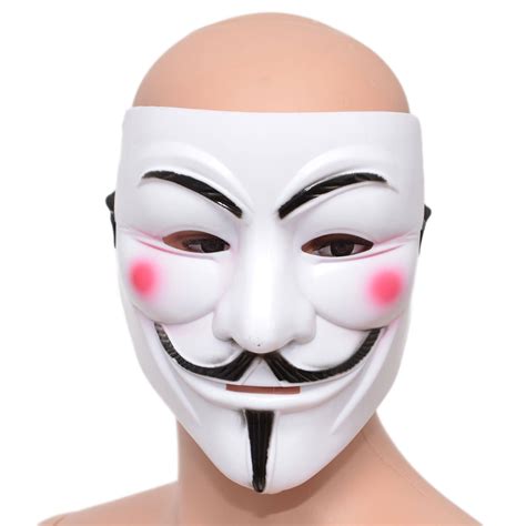 Anonymous Hacker V For Vendetta Guy Halloween Fancy Dress Party Face