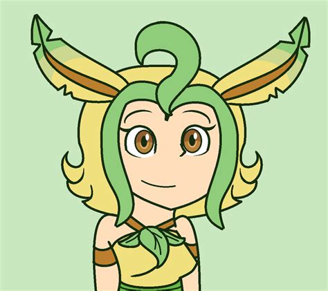 Just Human Leafeon By Miss Ayyy On Deviantart