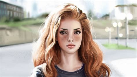 Redhead Girl Artistic Art 4k Redhead Girl Artistic Art 4k Wallpapers In