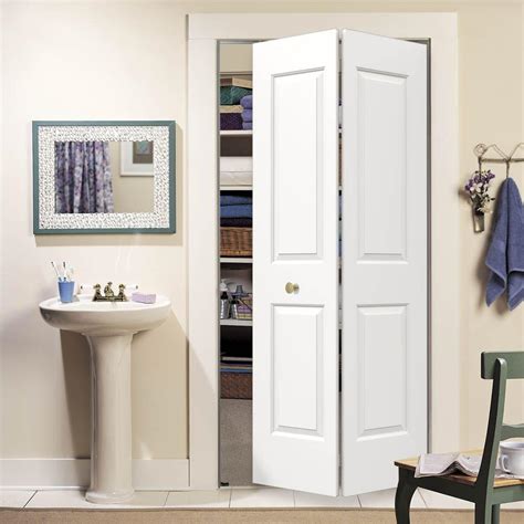 Carrara White Painted Smooth Molded Composite Mdf Closet Bi Fold Door Gnd Millwork