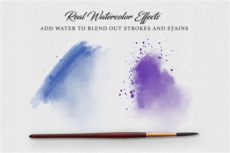 Master Watercolor Procreate Brushes | ハーフトーン, アクリルガッシュ, 水彩