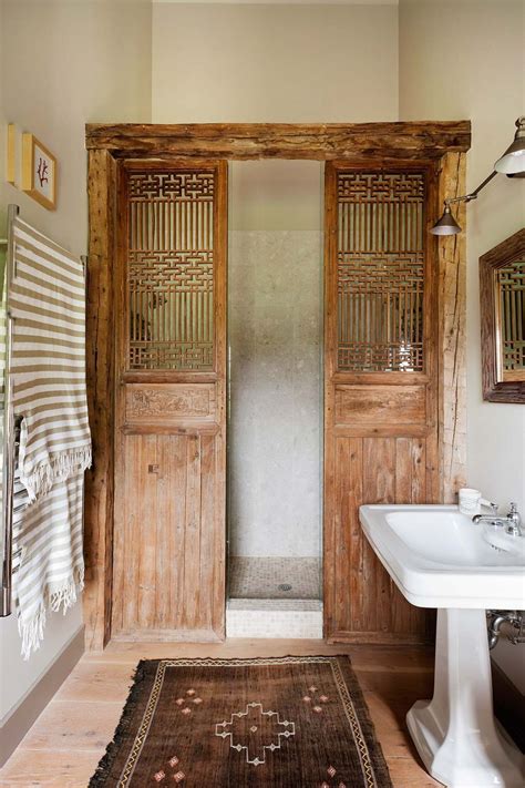 Browse 72 unique bathroom doors on houzz. Bathroom ideas | Wood doors interior, Shower doors, Wooden ...