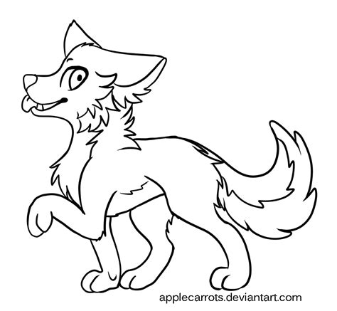 Chibi Wolf Base F2u By Applecarrots On Deviantart