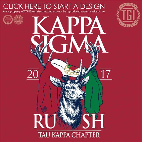 Kappa Sigma K Sig ΚΣ Rush Fraternity Rush Rush Shirt Tgi