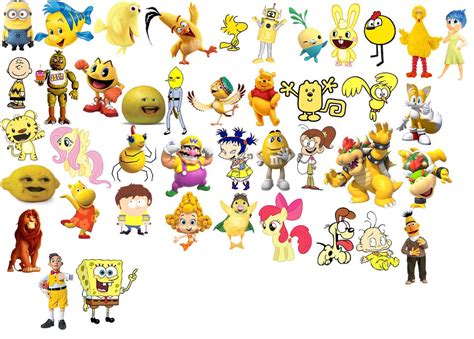 Yellow Characters By Greenteen80 On Deviantart