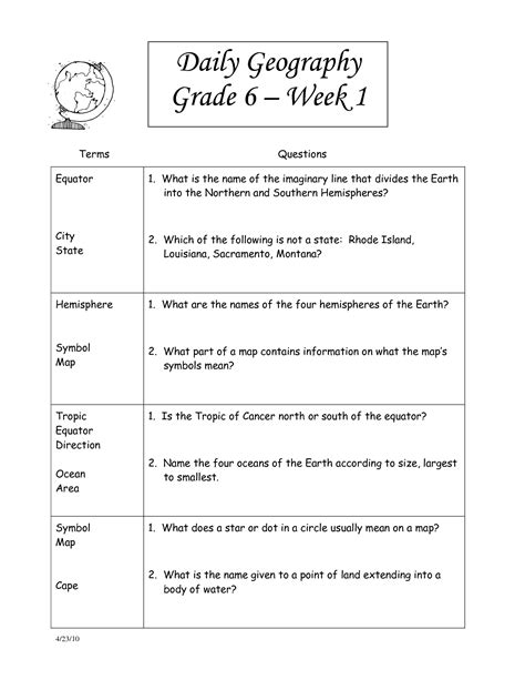 17 Best Images Of 8 Grade Social Studies Worksheets Free Printable