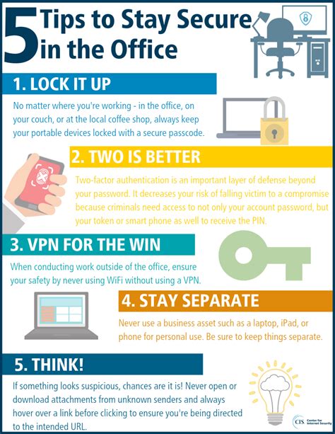 Office security poster in hindi : 5 Online Safety Tips for Work