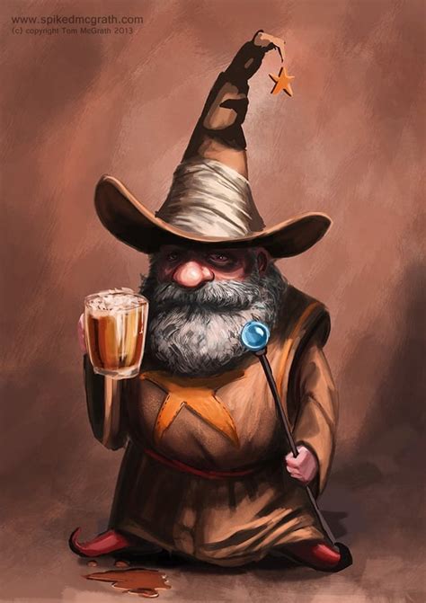 Gnome Wizard By Tom Mcgrath Rimaginarygnomes