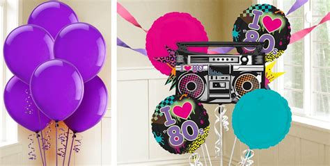Create indoor or outdoor tent décor, activities or other carnival party ideas directly from our website. 80s Party Balloons - Party City