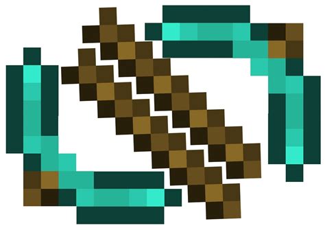 How To Make A Minecraft Diamond Sword And Diamond Pickaxe