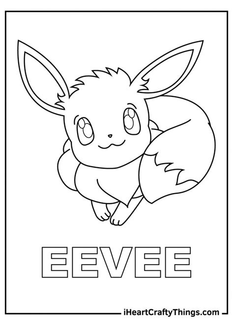 Printable Eevee Pokemon Coloring Pages Updated 2022