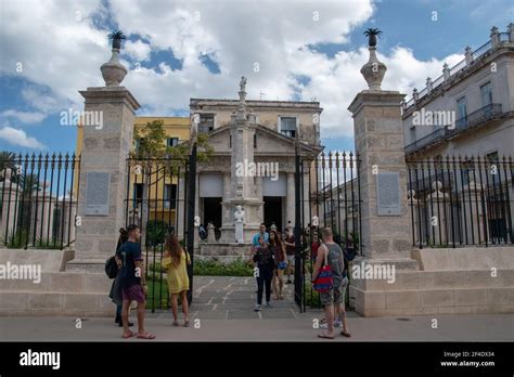 El Templete In Plaza De Armas Havana Cuba Monument In The Shape Of A