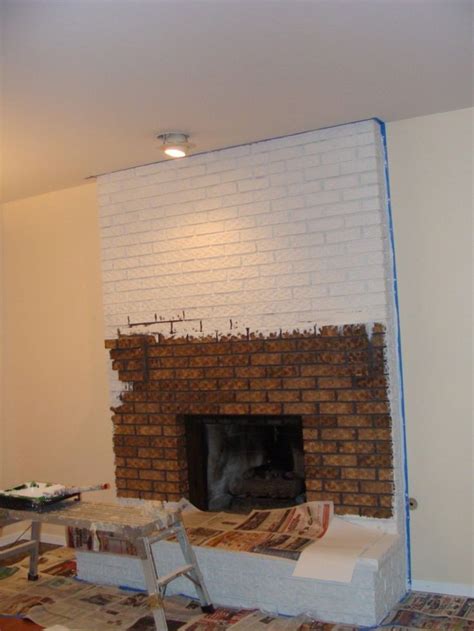 Painted Brick Fireplace Wall Fireplace Guide By Linda