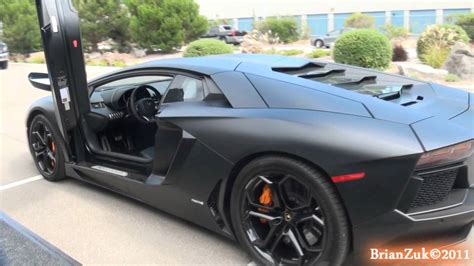 Matte Black Lamborghini Aventador Lp700 4 Youtube