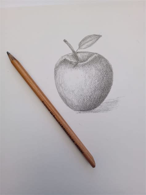 Apple Sketch By Lp In 2020 Apple Sketch Berol Graphite Pencils