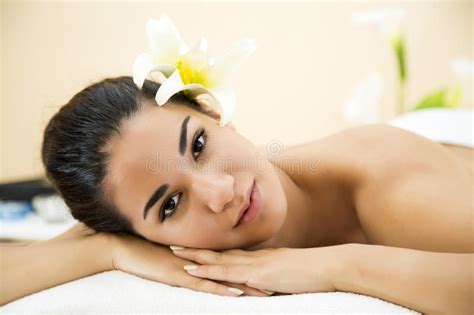Pretty Young Woman Having Massage Stock Image Image Of Healthy