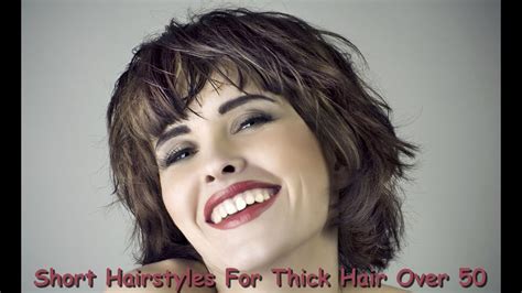 Short Hairstyles For Thick Hair Over 50 Youtube