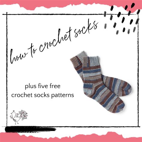 How To Crochet Socks 5 Free Crocheted Sock Patterns Marly Bird